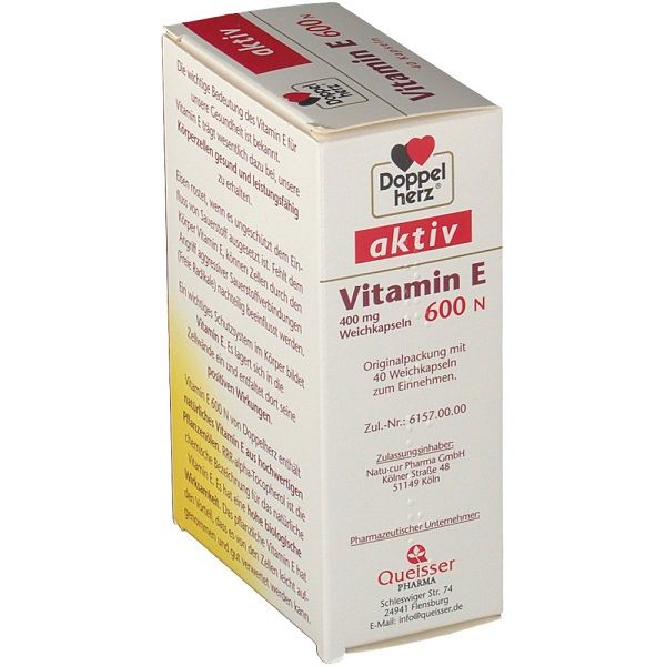 Vitamin E 600 Doppelherz. 40v