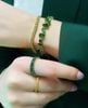 Lắc tay Gema Swarovski xanh lá
