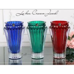 Lọ hoa Crown Jewel Rogaska 25,5cm pha lê màu