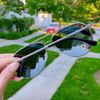 Kính mắt chuồn cho nam Lacoste Polarized Sunglasses Gold Aviator