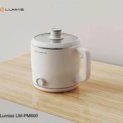 Nồi lẩu điện mini đa năng Lumias LM-PM600 1.8L kèm khay hấp