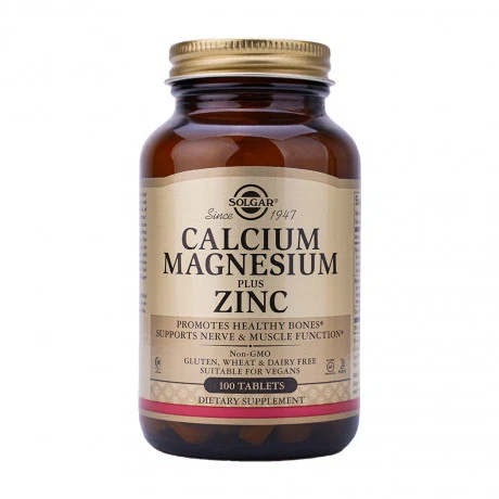 Viên bổ sung khoáng chất Solgar Calcium Magnesium Plus Zinc 100 viên