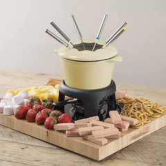 Nồi gang Fondue Master Class - KitchenCraft màu kem