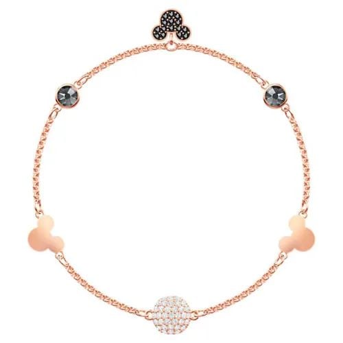 Vòng tay Swarovski Remix Collection Mickey Strandmulti-Colored, Rose-Gold Tone Plated