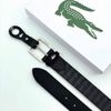 Thắt lưng bản hoạ tiết Monogram Lacoste