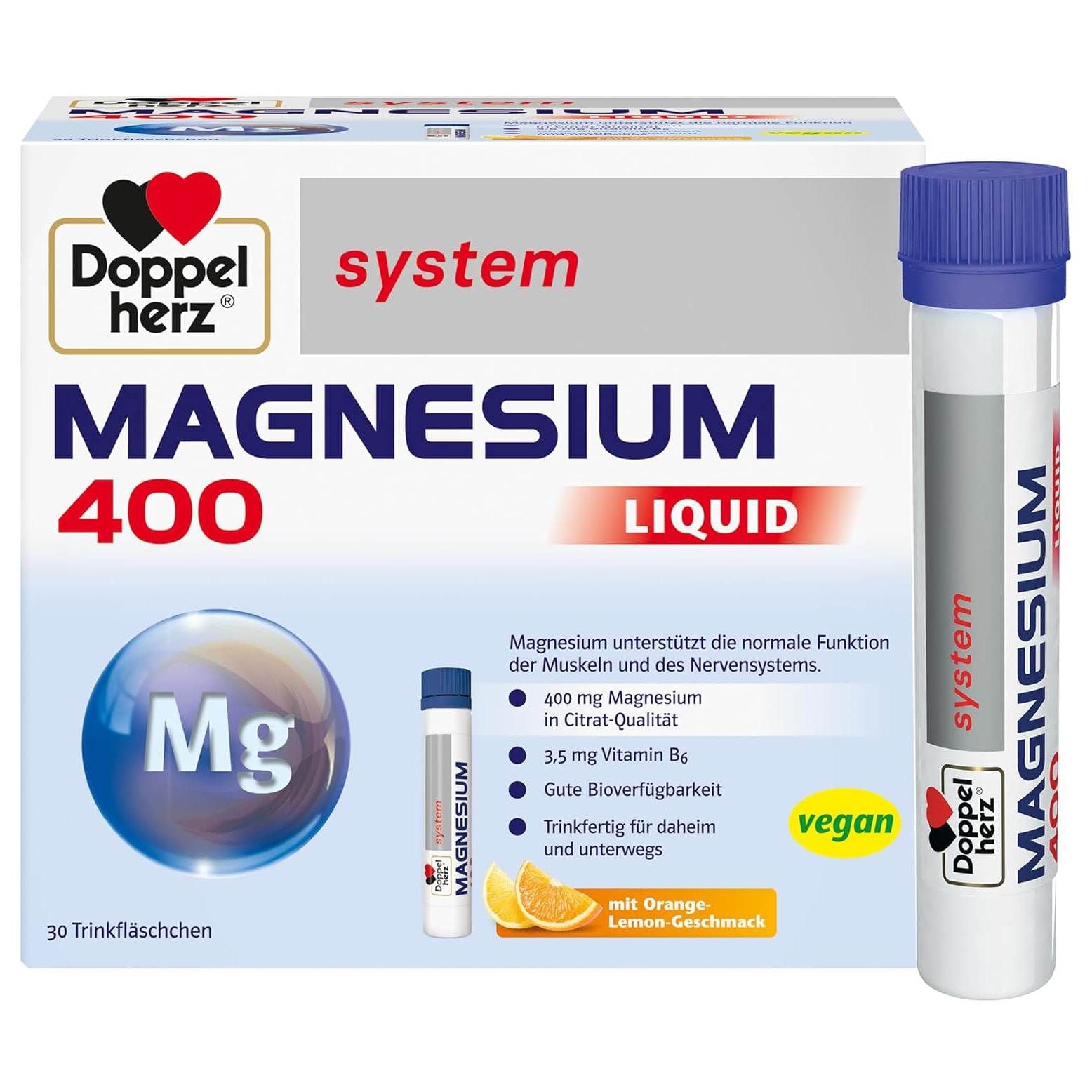 Tinh chất Doppelherz Magnesium hộp 30 ống