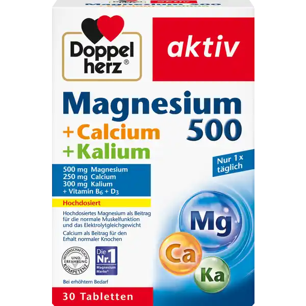 Viên uống bổ sung Magiê 500 Canxi Kali