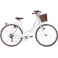 Xe đạp nữ KS Cycling ( phong cách Vintage cổ điển với  giỏ mây phía trước)