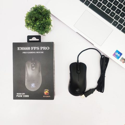 CHUỘT E-DRA EM660 FPS PRO RGB GAMING BLACK NEW BH 24T