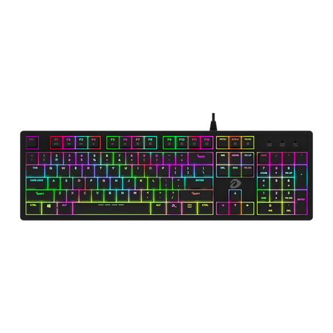 BÀN PHÍM CƠ DAREU EK1280 V2 BLUE SWITCH RGB BLACK NEW BH 24T