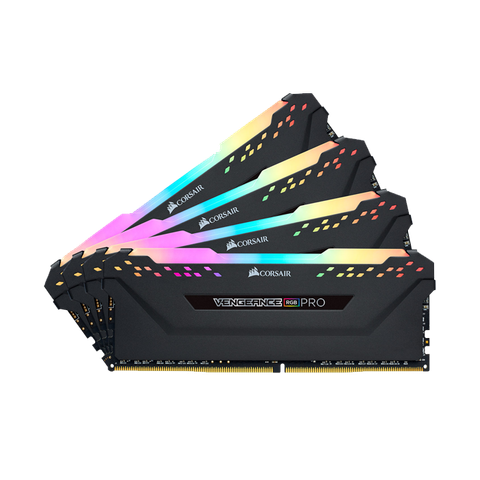 RAM DDR4 32GB CORSAIR 3200MHZ (2 X 288 DIMM), VENGEANCE RGB PRO BLACK HEAT SPREADER, RGB LED, 1.35V, XMP 2.0 NEW BH 36T