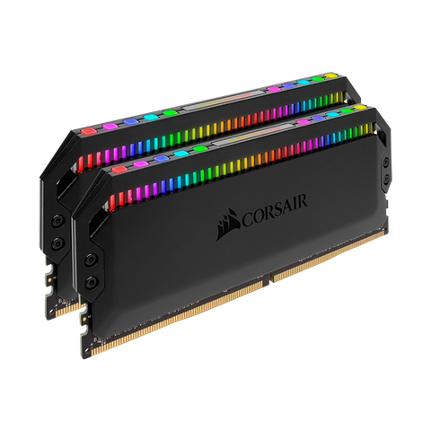 RAM DDR4 16GB CORSAIR 3200MHZ (2X8GB) DIMM, CL16 DOMINATOR PLATINUM RGB BLACK HEATSPREADER, RGB LED NEW BH 36T