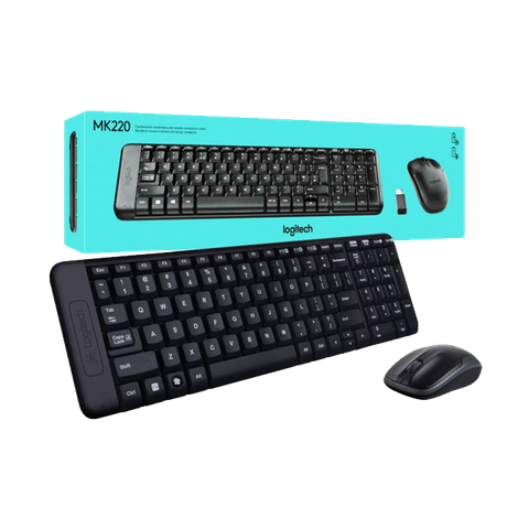 COMBO PHÍM CHUỘT KHÔNG DÂY LOGITECH MK220 NEW BH 36T