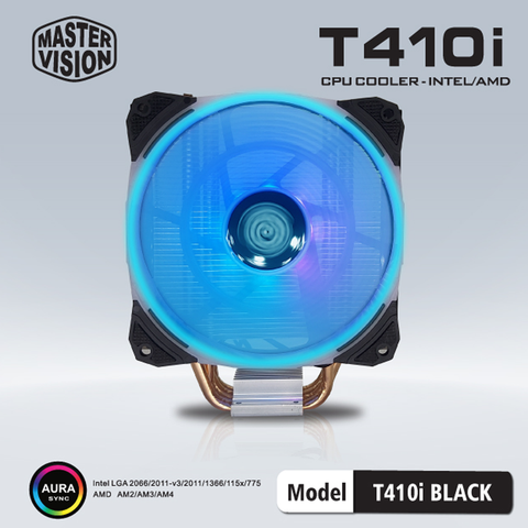 TẢN NHIỆT CPU VSPTECH T410I PLUS ARGB COOLER BLACK NEW