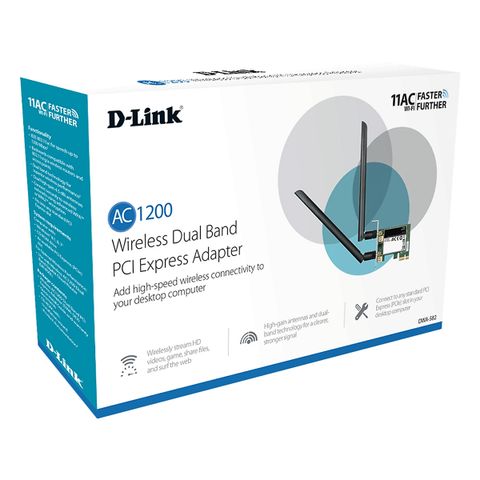 CARD WIFI D-LINK DWA-582 DUAL BAND AC1200 PCI Express Wireless NEW