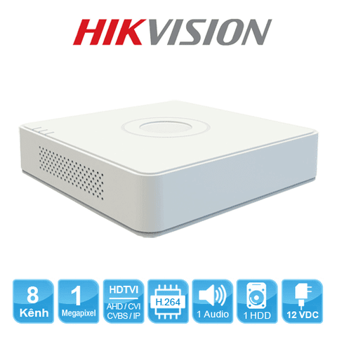 ĐẦU THU (GHI HÌNH) CAMERA HIKVISION DS-7108HGHI-F1/N (8 KÊNH) NEW BH 24TH