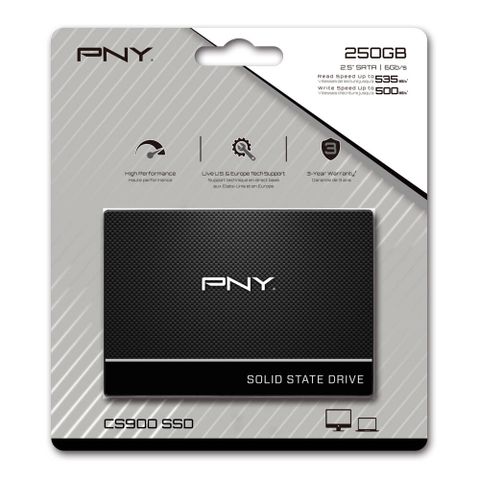 SSD PNY 250GB CS900 SATA 6GB/S NEW BH 36T