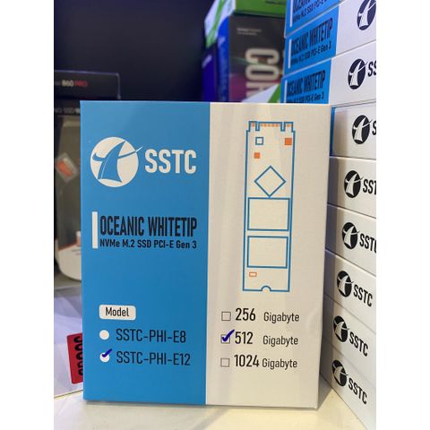 SSD SSTC 512GB OCEANIC WHITETIP 3200MB/S M.2 NVME GEN 3 NEW BH 36T