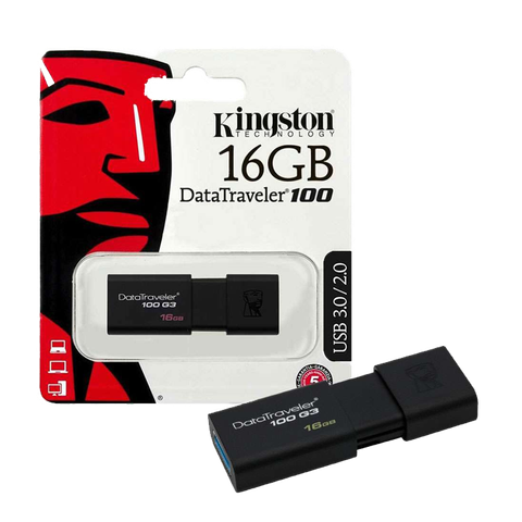 USB KINGSTON 16GB USB 3.0 DATATRAVELER 100 G3 NEW BH 60T