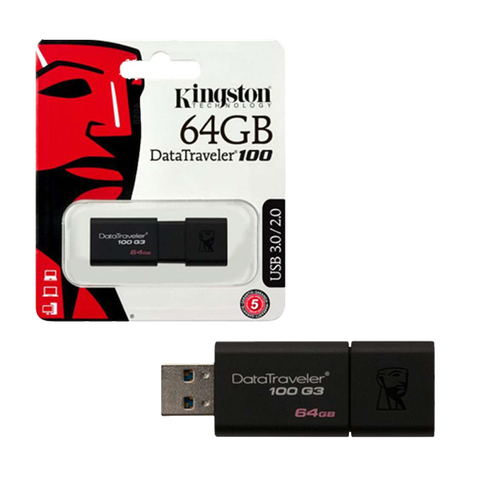 USB KINGSTON 64GB USB 3.2 DATATRAVELER 100 G3 NEW BH 60T