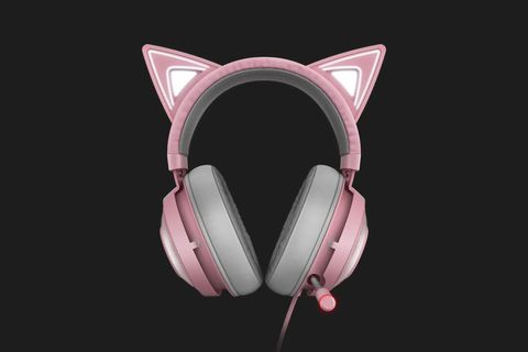 TAI NGHE GAMING RAZER KRAKEN KITTY CHROMA QUARTZ NEW BH 24T