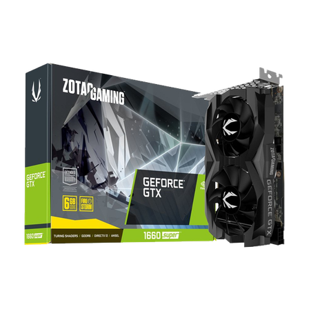 VGA ZOTAC GTX 1660 SUPER TWIN FAN 6GB 192 BIT GDDR6 NEW 36T