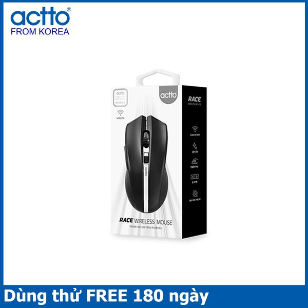 Chuột quang không dây dáng chuẩn Race Wireless Mouse Actto MSC-209