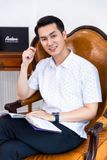  Áo sơ mi nam ngắn tay chấm bi hoa nhí màu trắng – 808 