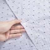  Áo sơ mi nam ngắn tay chấm bi hoa nhí màu trắng – 808 