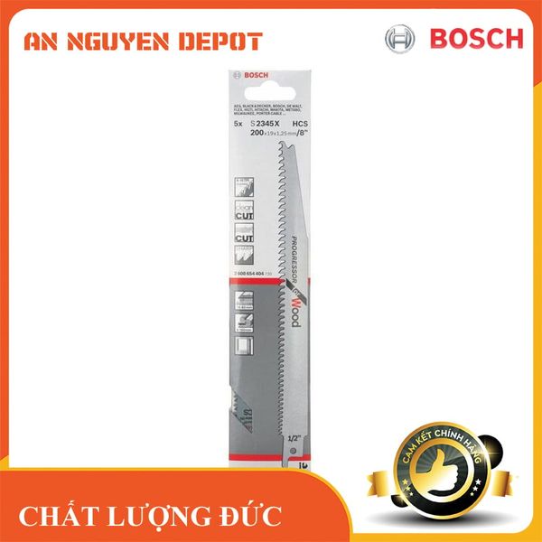 Lưỡi cưa kiếm S 2345 X - Gỗ (Bô 5 lưỡi)
[Phù hợp với gỗ xây dựng và ván MDF, ván dăm]