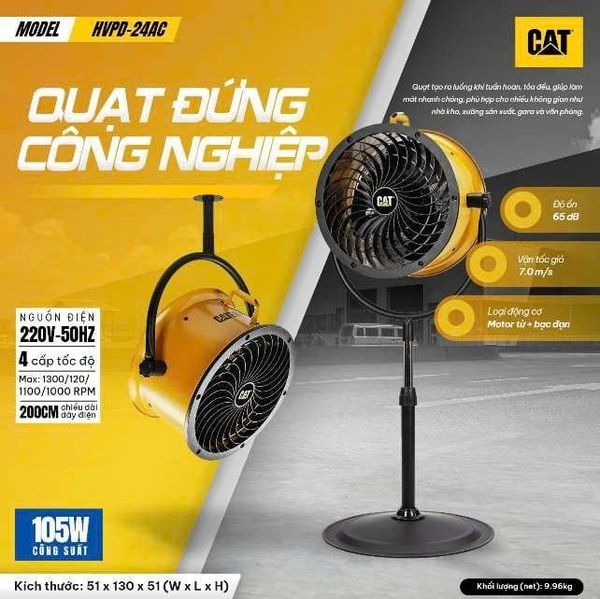 Quạt đứng công nghiệp CATERPILLIAR - HVPD14AC