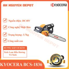 Máy cưa xích dùng pin 18V Kyocera BCS-1836