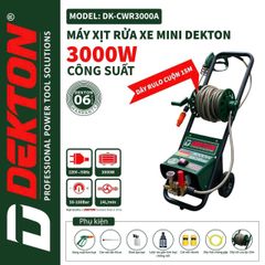 Máy Rửa xe Dekton 3000W DK-CWR3000A