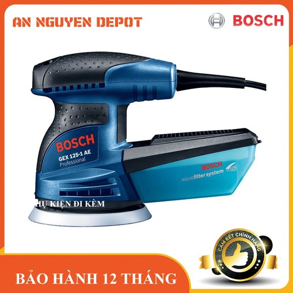 Máy chà nhám lệch tâm Bosch GEX 125-1 AE