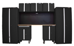 Bộ 8 tủ CSPS 335cm màu đen