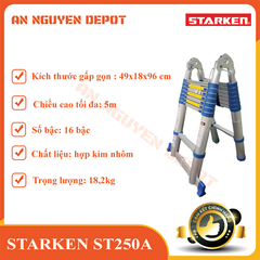 Thang nhôm rút đôi Starken ST250A