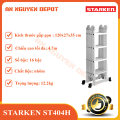 Thang nhôm bốn đoạn Starken ST404H