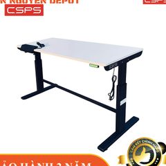 Bàn điều chỉnh chiều cao bằng điện CSPS 168cm màu trắng