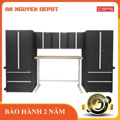 Bộ 9 tủ CSPS 366cm màu đen