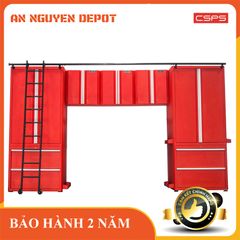 Bộ 9 tủ CSPS 366cm màu đỏ