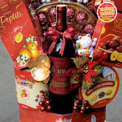 Giỏ quà bánh kẹo Tết Ất Tỵ 2025 (D060) - giỏ