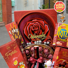 Giỏ quà bánh kẹo Tết Ất Tỵ 2025 (D060) - giỏ