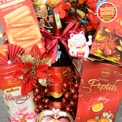 Giỏ quà bánh kẹo Tết Ất Tỵ 2025 (DA060) - giỏ