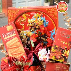 Giỏ quà bánh kẹo Tết Ất Tỵ 2025 (DA060) - giỏ