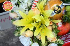 Giỏ hoa và trái cây Kính Lễ - giỏ