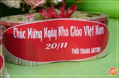 Hộp quà Nho xanh Mỹ hình tim mừng ngày Nhà Giáo Việt Nam 20/11 - hộp