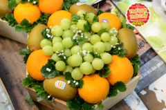 Hộp quà trái cây lục giác HLG01 - hộp