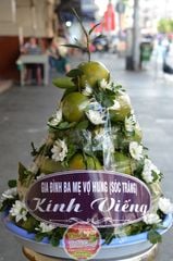 Mâm quýt đường đi đám Kính Viếng