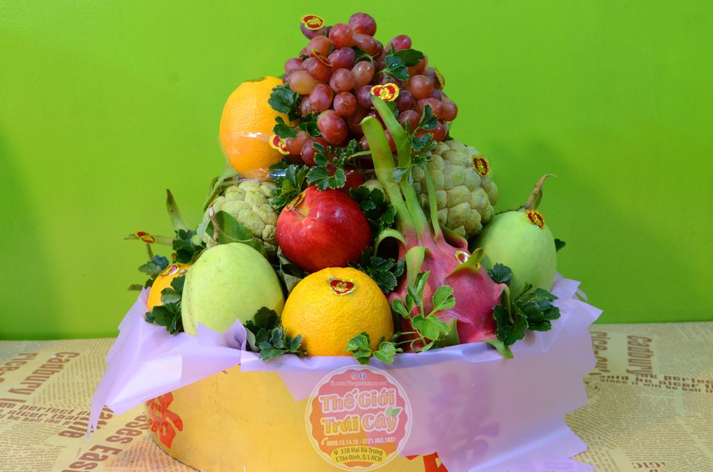 Mâm quả cưới trái cây 04  - Thế giới trái cây