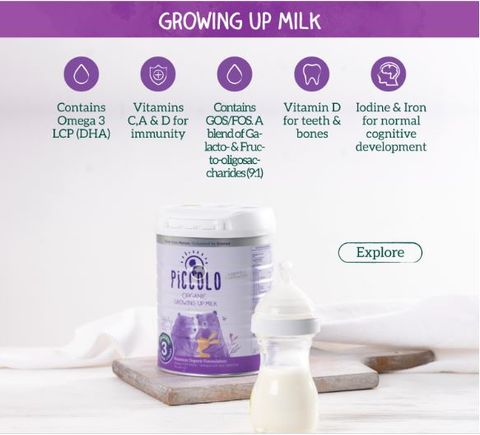 Sữa Piccolo Organic 3 Growing-Up Milk Powder từ 12 tháng 800g